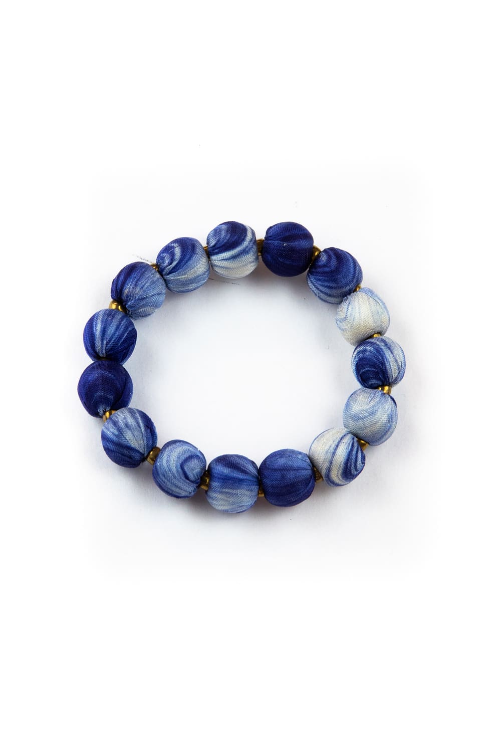Bracciale Loom Gold in legno e seta