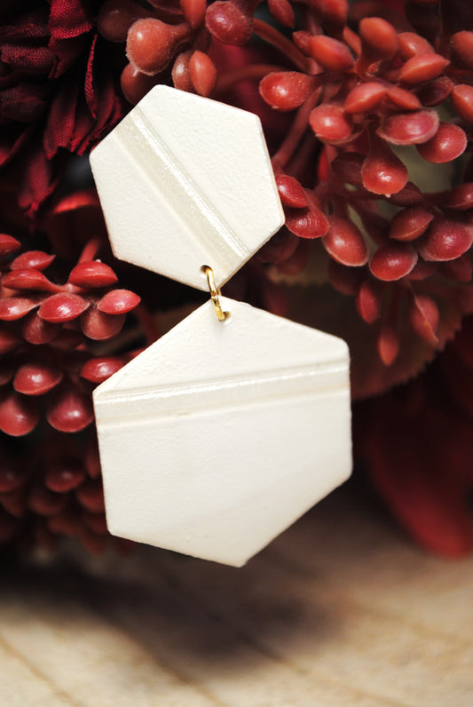 Orecchini Geo White Star