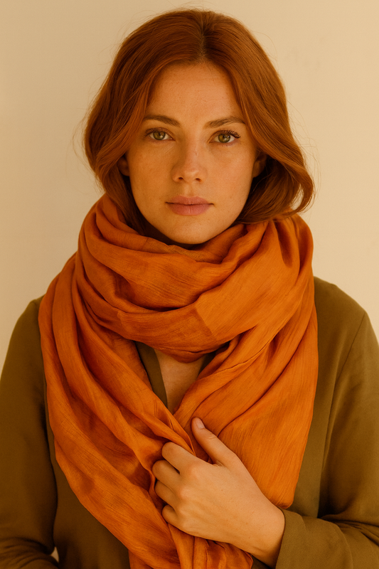 Sciarpa in seta artigianale Loom Than